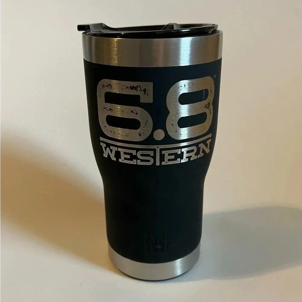 NEW 6.8 Western Wyld Gear Swag 20oz Tumbler Travel Mug & Bottle Opener